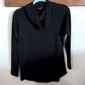 Black cowl neck tunic sweater